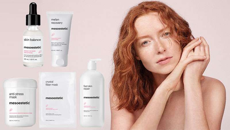 mesoestetic propone la gama sensitive skin solutions para una recuperacin postratamiento rpida y confortable