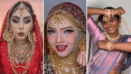 El maquillaje Asoka, inspirado en el aspecto tradicional adoptado por las novias indias en las películas de Bollywood, es una de las principales tendencias virales de belleza en las redes sociales
