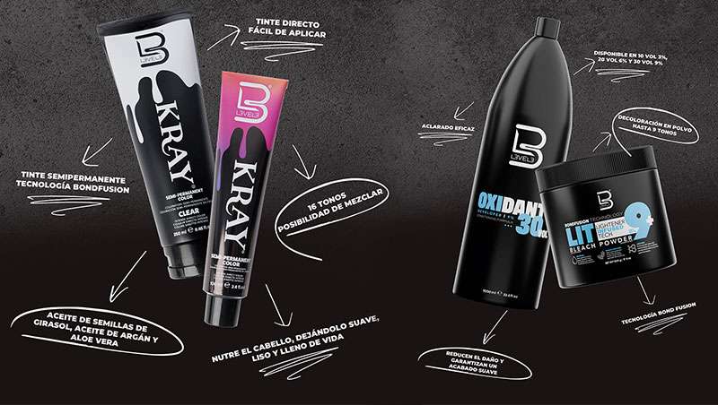 L3VEL3 presenta en Espaa la nueva gama de productos Kray Color