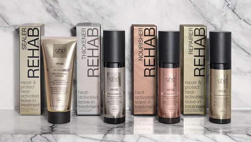 ghd presenta Rehab, una nueva gama de tratamientos sin aclarado que se activa con el calor