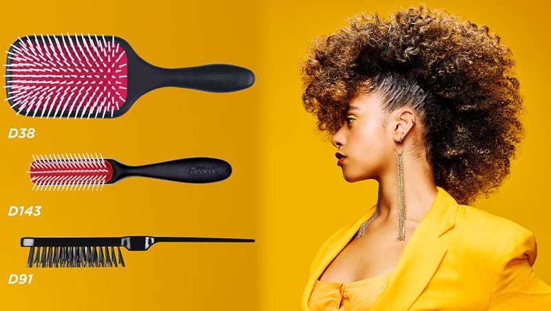 Faux Hawk para rizos naturales: precisin profesional con herramientas Denman