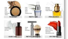 La tienda ofrece tres formas de búsqueda (contenido, marca y categoría) y se divide en siete secciones: maquillaje, cuidado de la piel, fragancias, capilar y productos de cuidado personal masculino