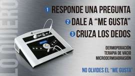 Un afortunado ganador conseguirá un equipo de microdermoabrasión, dermoporación y terapia de vacío totalmente gratis