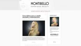Montibello, firma líder en belleza profesional, estrena página de Facebook y blog. Ambos soportes incorporan el nuevo branding único, para ambas divisiones, de la marca Experience beauty 