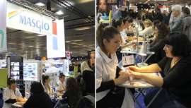 La iniciativa de Masglo ha sido un éxito. Durante los tres días de feria, se decoraron más de 300 manos en el stand de la firma. Se trata de un proyecto a favor de la obra benéfico-social del Nen Deu