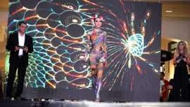 El centro comercial Diagonal Mar fue el lugar elegido para mostrar medio centenar de trabajos de maquillaje corporal, efectos especiales y prótesis realizados por los alumnos de Cazcarra Image School, el pasado 19 de junio  