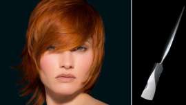 Esta técnica europea arrasa en los salones estadounidenses. Se trata de un corte refinado que aporta cuerpo y estructura. El cabello se corta en diagonal mediante una herramienta cuyo filo tiene una inclinación de tres grados