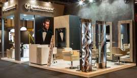 El stand de la firma de mobiliario de peluquería registró una afluencia destacable de profesionales en el marco de la feria. Cada una de las piezas expuestas reflejaban el encanto y la elegancia de Pietranera, de origen italiano 