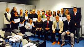 El pasado día 30 de noviembre se entregaron los diplomas de especialización en pre y poscirugía estética, en las aulas  del centro de la firma. El doctor Ramón Vila-Rovira impartió un taller especializado en esta materia