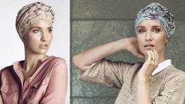 La ex modelo colabora con Christine Headwear, fabricante de accesorios capilares para mujeres con necesidades específicas y la organización sin ánimo de lucro internacional Look Good Feel Better 