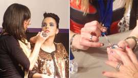 Maquillaje de caracterización y colores de temporada marcan las novedades del espacio para demostraciones del lunes en la feria