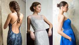 En esta propuesta, el cabello se funde, en armonía, con el vestido. Peinados y recogidos románticos, sensuales y glamurosos que resaltan la belleza femenina 