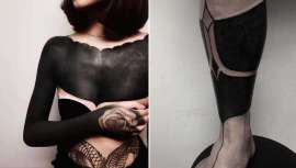 Consiste en tatuarse partes del cuerpo totalmente de negro. Algunas personas recurren a él, en vez de al láser médico, para taparse otro tatuaje del que se arrepienten