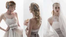 Con Fairy Tale, el estilista nos traslada a un mundo maravilloso donde los sueños se pueden hacer realidad. Las novias románticas y naturales lucen vestidos con capas y adornadas con motivos suaves y florales 