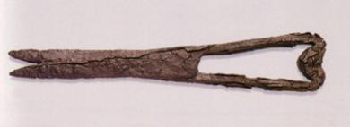 tijeras antiguas griegas para corte de cabello