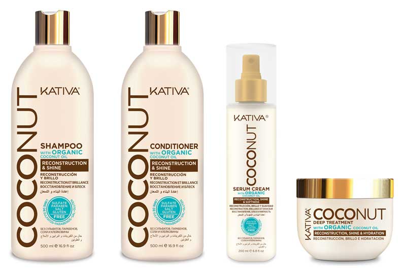 Kativa Coconut e Kativa Volume+, gamas com ingredientes naturais que dão vida ao cabelo