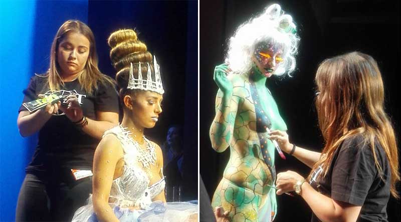 Gala OMAT, las jóvenes promesas del maquillaje y la peluquería en la pasarela