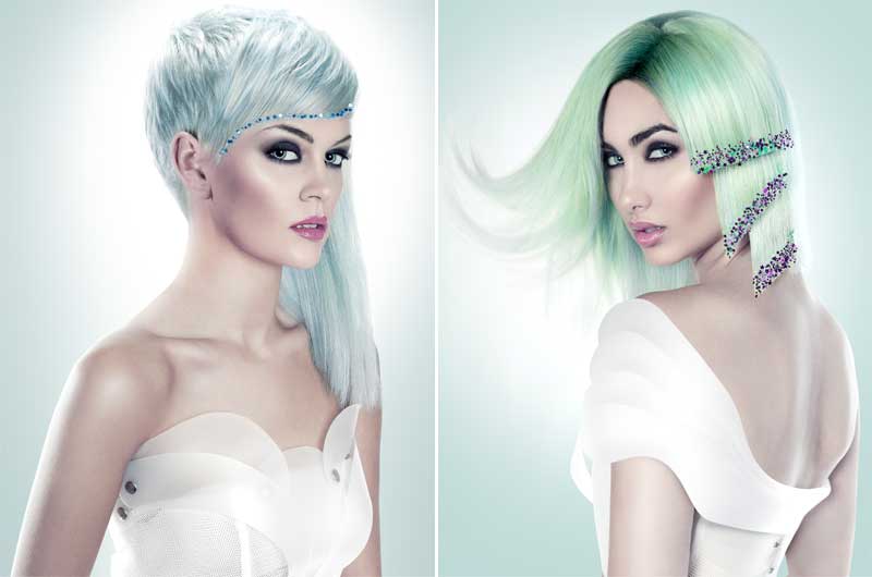 MoonLight Glitter Collection, el arte de maquillar el cabello por Gonzalo Zarauza