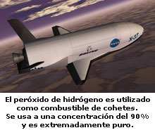 agua oxigenada combustible espacial cohetes