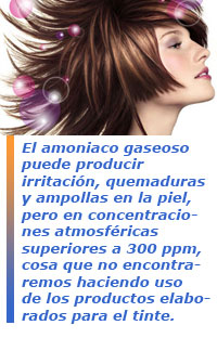 amoniaco en peluqueria
