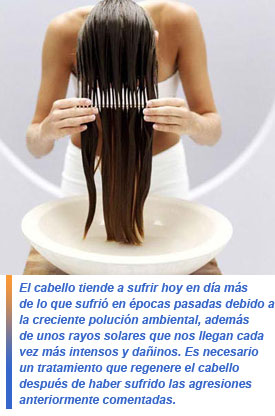rehidratación del cabello
