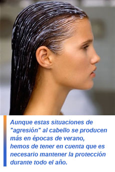 rehidratación del cabello