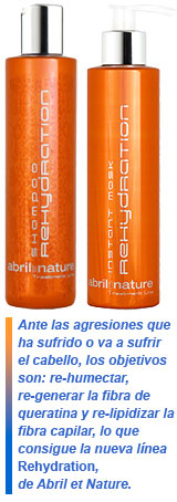 rehidratación del cabello