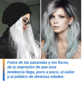 Cabellos grises y platinos