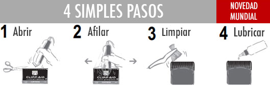 Clipp Aid, cristales para afilar máquinas de corte