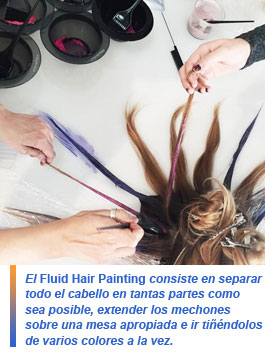 Fluid Hair Painting