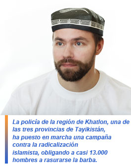 Tayikistán obliga a afeitarse la barba 