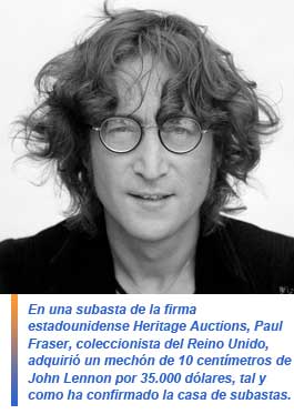 mechón de John Lennon